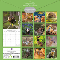 Country Wildlife - 2025 Square Wall Calendar Animals 16 Months Premium Planner thumbnail