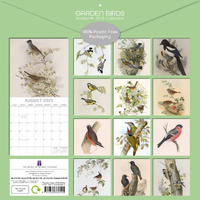 Garden Birds - 2025 Square Wall Calendar Pets Animals 16 Months Premium Planner thumbnail