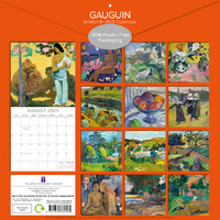 Gauguin - 2025 Square Wall Calendar Arts 16 Months Premium Planner Gift thumbnail