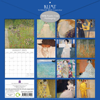 Klimt - 2025 Square Wall Calendar Arts Landscapes 16 Months Premium Planner Gift thumbnail