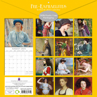 Pre-Raphaelites - 2025 Square Wall Calendar Arts 16 Months Premium Planner Gift thumbnail