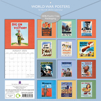 World War Posters - 2025 Square Wall Calendar Arts 16 Months Premium Planner thumbnail