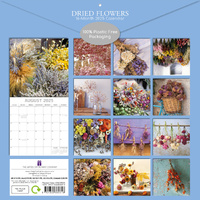 Dried Flowers - 2025 Square Wall Calendar Floral 16 Months Premium Planner Gift thumbnail
