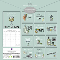 Gin - 2025 Square Wall Calendar 16-Month Premium Planner Christmas New Year Gift thumbnail
