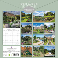 Great Gardens of England 2025 Square Wall Calendar 16Month New Year Planner Gift thumbnail