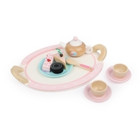 Kids Wooden Kitchen Tea Set Pretend Play thumbnail