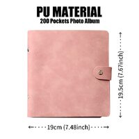 LIFEBEA 200 Pockets Photo Album for Fujifilm Instax Mini 11 12 9 40 Evo Liplay 8 7+ Instant Camera, Photo Album for Polaroid Kodak HP Zink 2x3" Photo  thumbnail