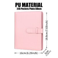 LIFEBEA 256 Pockets Photo Album for Fujifilm Instax Mini 11 12 9 40 Evo Liplay 8 7+ Instant Camera, Photo Album for Polaroid Kodak HP Zink 2x3" Photo  thumbnail