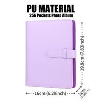 LIFEBEA 256 Pockets Photo Album for Fujifilm Instax Mini 11 12 9 40 Evo Liplay 8 7+ Instant Camera, Photo Album for Polaroid Kodak HP Zink 2x3" Photo  thumbnail