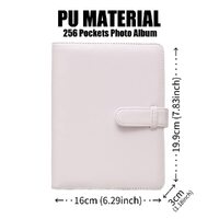 LIFEBEA 256 Pockets Photo Album for Fujifilm Instax Mini 11 12 9 40 Evo Liplay 8 7+ Instant Camera, Photo Album for Polaroid Kodak HP Zink 2x3" Photo  thumbnail