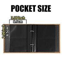 LIFEBEA 100 Pockets Mini Photo Album - Picture Case for Fujifilm Instax Film 7 8 9 11 12 25 40 50 70 90 Instant Camera & Name Card - Khaki thumbnail