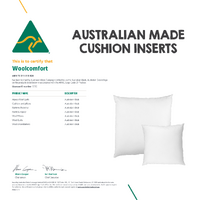 Luxor Twin Pack 65x65cm Aus Made Hotel Cushion Inserts Premium Memory Resistant Filling thumbnail