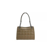 Michael Kors Women's Susan Medium Chain Shoulder Tote Bag Driftwood - One Size thumbnail