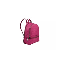 Michael Kors Women's Rhea Medium PVC Backpack Bookbag Dragon Fruit - One Size thumbnail