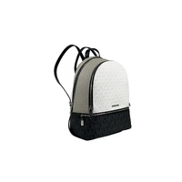 Michael Kors Women's Rhea Medium PVC Backpack Bookbag Optic White Multi - One Size thumbnail