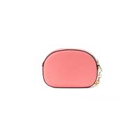 Michael Kors Women's Jet Set Glam Tea Rose Leather Oval Crossbody Handbag Purse - One Size thumbnail