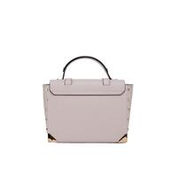 Michael Kors Women's Manhattan Medium Powder Blush Leather Top Handle Satchel Handbag - One Size thumbnail