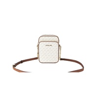 Michael Kors Women's Jet Set Medium Vanilla PVC North South Chain Crossbody Handbag - One Size thumbnail