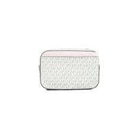 Michael Kors Women's Jet Set Item Large East West Signature Leather Zip Chain Crossbody Handbag (Vanilla PVC/Powder Blush) - One Size thumbnail