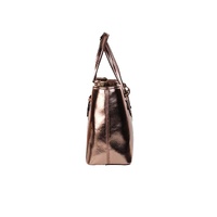 Michael Kors Women's Jet Set Primrose Metallic XS Carryall Top Zip Tote Bag Purse - One Size thumbnail