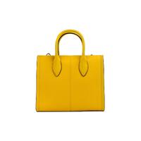 Michael Kors Women's Mirella Small Jasmine Yellow Leather Top Zip Shopper Tote Bag - One Size thumbnail