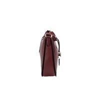 Michael Kors Women's Gabby Small Dark Cherry Leather Foldover Hobo Crossbody Bag - One Size thumbnail