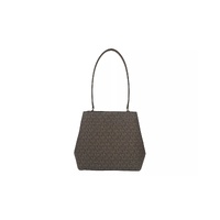 Michael Kors Women's Medium Pratt Bucket Shoulder Bag Purse Brown - One Size thumbnail