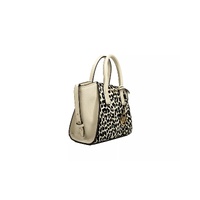 Michael Kors Women's Avril XS Cream Cheetah Satchel Crossbody Bag Purse - One Size thumbnail