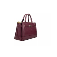 Michael Kors Women's Reed Small Leather Belted Satchel Crossbody Bag Oxblood - One Size thumbnail