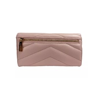 Michael Kors Women's Jet Set Travel Large Quilted Leather Trifold Wallet Powder Blush - One Size thumbnail