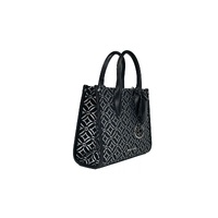 Michael Kors Women's Mirella Small Top Zip Crossbody Tote Bag Black - One Size thumbnail