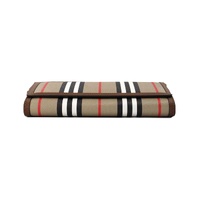 Burberry Women's Hannah Icon Stripe Archive Tan E-Canvas Leather Wallet Crossbody Bag - One Size thumbnail