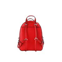 Michael Kors Women's Jaycee Mini XS Bright Red Pebbled Leather Zip Pocket Backpack Bag - One Size thumbnail