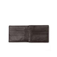 Integrated Anti RFID Dark Brown Leather Wallet One Size Men thumbnail