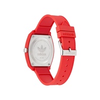 Adidas Unisex's Red Silicone Watch - One Size thumbnail