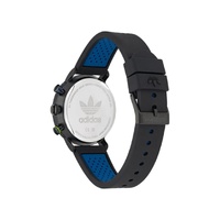 Adidas Unisex's Black Silicone Watch - One Size thumbnail