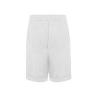 Alpha Studio Men's White Linen Short - 48 IT thumbnail
