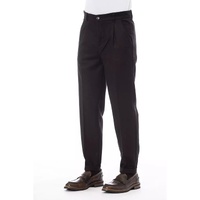 Alpha Studio Men's Brown Wool Jeans & Pant - 48 IT thumbnail