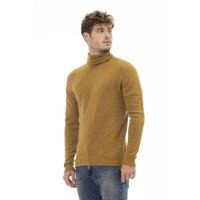 Alpha Studio Men's Brown Alpaca Leather Sweater - 50 IT thumbnail