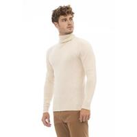 Alpha Studio Men's Beige Alpaca Leather Sweater - 52 IT thumbnail