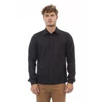 Alpha Studio Men's Gray Wool Shirt - 52 IT thumbnail