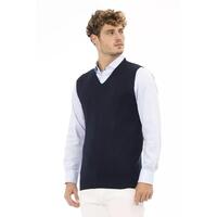 Alpha Studio Men's Blue Viscose Vest - 48 IT thumbnail