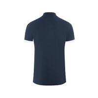Aquascutum Men's Blue Cotton Polo Shirt - M thumbnail