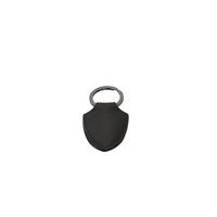 Black Lacquered Shield Logo Keyring One Size Men thumbnail
