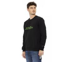 Front Print Crewneck Sweatshirt with Logo Insert on Sleeve M Men thumbnail