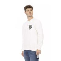 Logo Print Crewneck Sweatshirt with Ribbed Cuffs M Men thumbnail