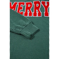 Evergreen Corded MERRY Graphic Long Sleeve Top and Shorts Set - M thumbnail