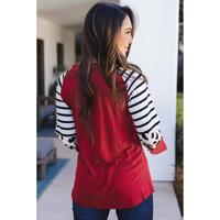 Azura Exchange Animal Print Colorblock Long Sleeve Top - M thumbnail