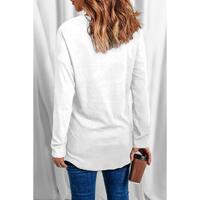 Azura Exchange V Neck Long Sleeve Knit Top - S thumbnail