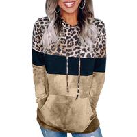 Azura Exchange Leopard Tie Dye Colorblock Hoodie - 2XL thumbnail